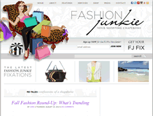 Tablet Screenshot of fashionjunkie.com